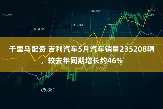 千里马配资 吉利汽车5月汽车销量235208辆，较去年同期增长约46%